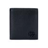 Gucci GG Marmont Bi-Fold Geldbörse, Schwarzes strukturiertes Leder mit mattschwarzer GG-Hardware, Schlanke kurze Herren-Geldbörse für den täglichen Gebrauch 722737-1T56F-1000