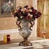 European Retro Resin Vase Furnishig Decoration Home Livingroom Table Fake Flowerpot Ornaments Crafts Store Hotel Club Adornments
