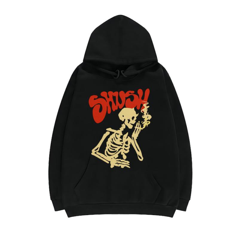 Übergroßer Hoodie Winter Gothic Sweatshirt Streetwear Casual Brief Punk Vintage Langarm Ulzzang Dark Damen Kapuzenpullover