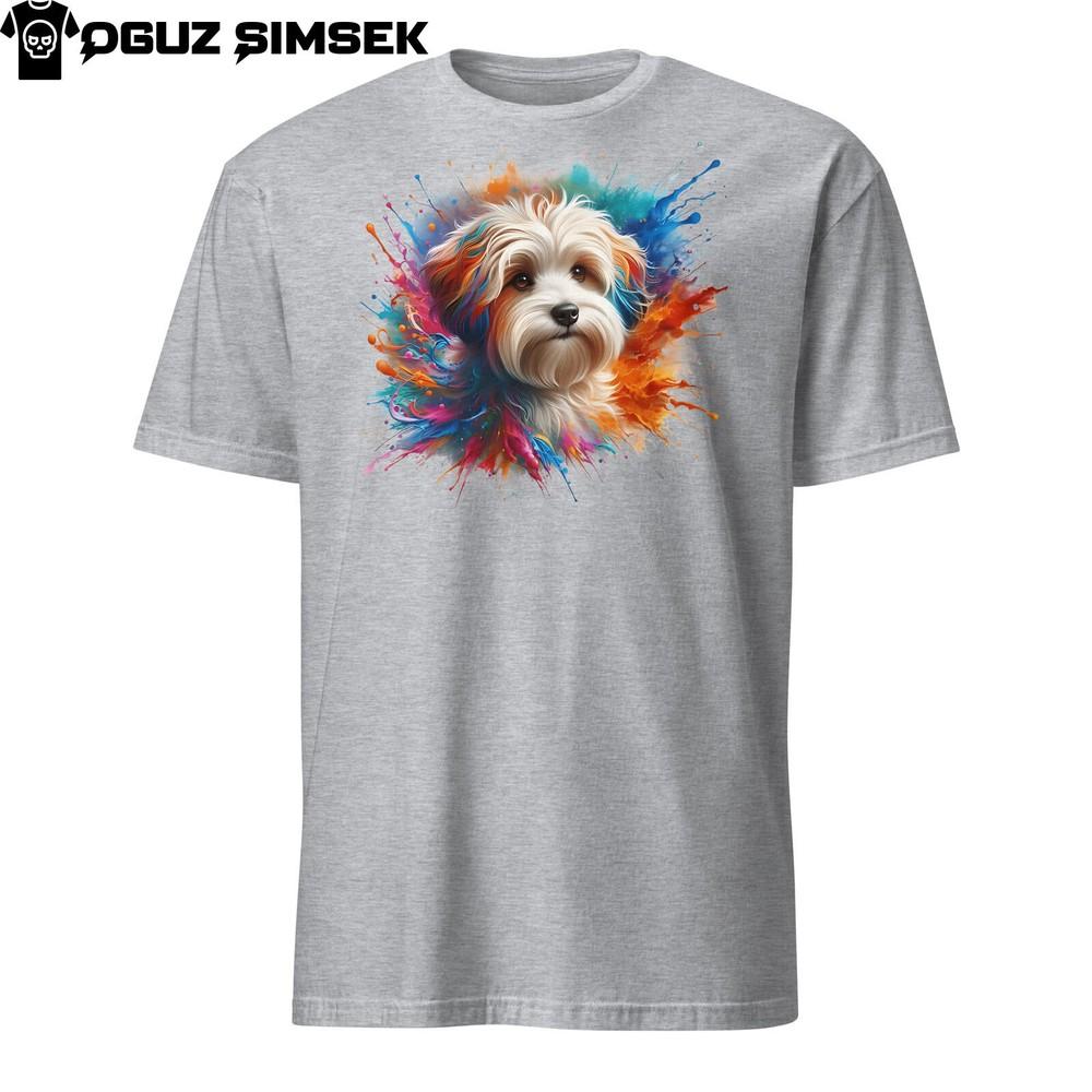 

Colorful Havanese Dog Unisex T-Shirt | Vibrant Design | Short Sleeve Tee 4XL