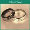 His King Her Queen Letter Ring Hand Jewelry Decorative Ornaments Gift Fashion
