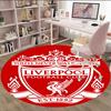1pc L-Liverpool  Carpet, Round Rug, Comfortable, Suitable for Entryways, Living Rooms, Office, And Bedrooms, Christmas Decoration