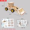 Forklift Model Children's DIY Handmade Science And Education Toys Bulldozer Forklift Excavator Handmade Science And Technology Small Production
