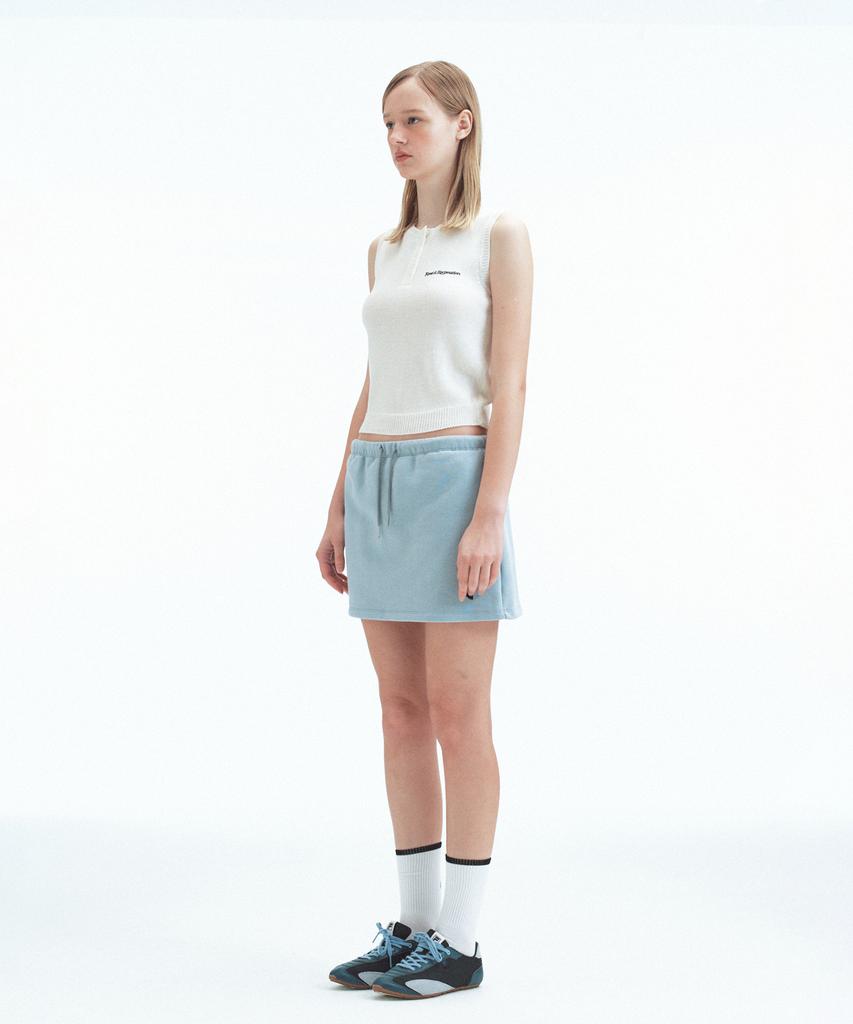 REST&RECREATION Half Button-Up Knit Vest - Ivory