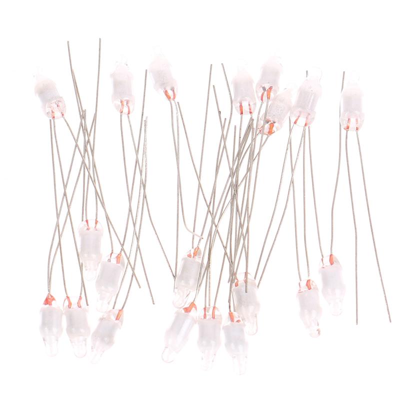 60 Piezas Rojo Verde Azul Rojo Bombilla de Neón Luz Indicadora Bombilla Miniatura Estándar