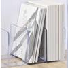 Clear Acrylic Bookends Drop Scratch Resistant Transparent Desk File Sorter for Home School Office