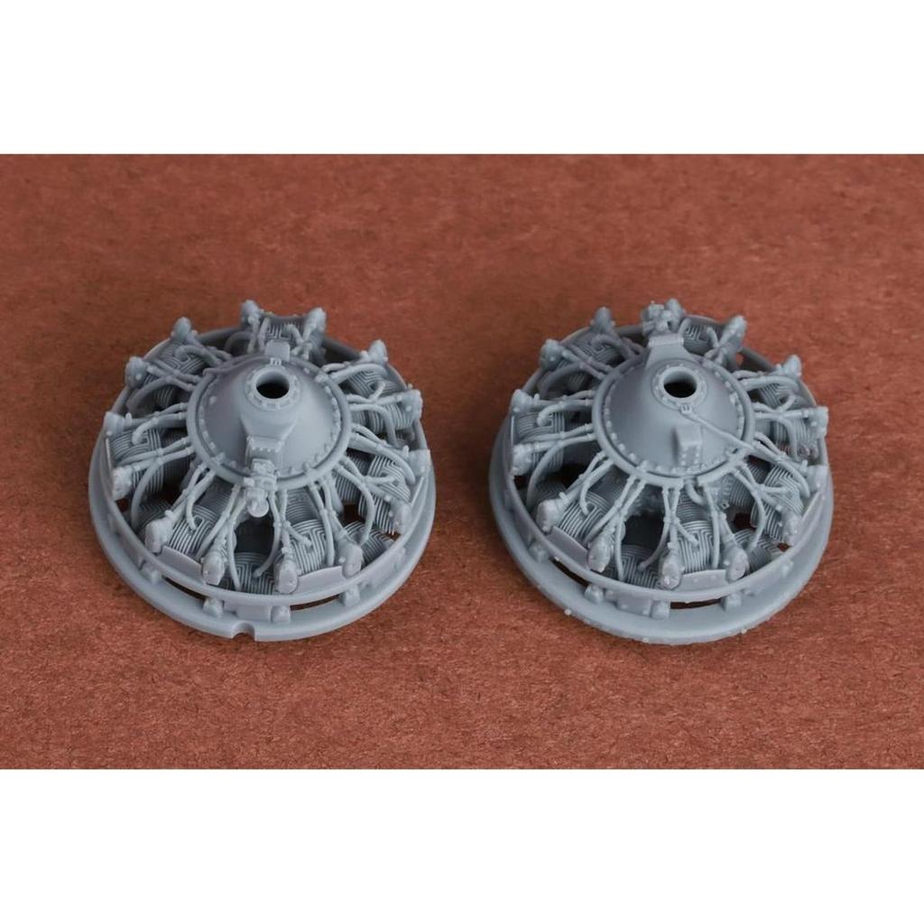 SBS Model 1/72 B-25 Mitchell Engine Set (2 pcs) for Airfix - 3D Printed Resin Detail Up Parts SBM72103