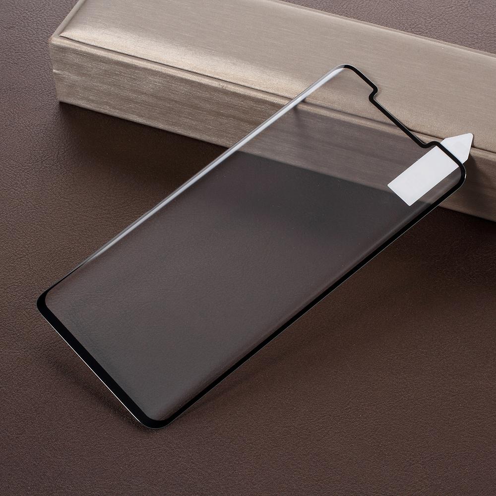 

RURIHAI 3D Curved HD Clear Tempered Glass Protector Anti-fingerprint for Huawei Mate 20 Pro Black