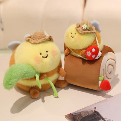 Desenho Animado Abelha Escondida em Casa na Árvore Brinquedos de Pelúcia Pingente Pelúcia Capim Rabo de Raposa Abelha Macia Buraco na Árvore Boneca de Pelúcia Almofada Presentes de Aniversário