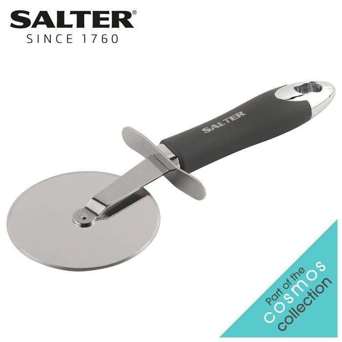 Coupe pizza - Salter - BW11387EU7 - Acier inoxydable - Ergonomique - Fini gris mat