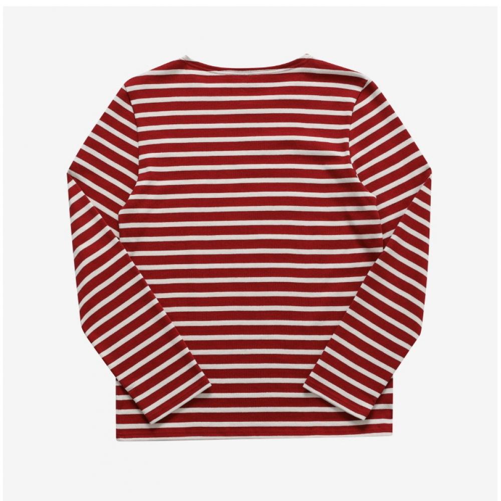 St. James 6870 Persan Ecru Meridien Modern Stripe Common Long Sleeve Tee