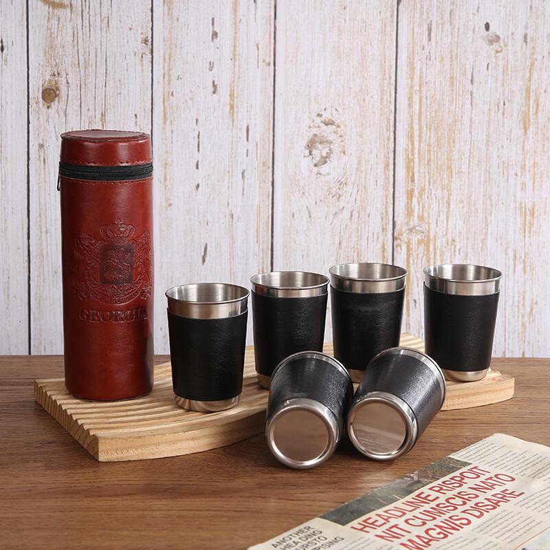 Shangqi 316 Edelstahl Outdoor Mini Weinglas Set