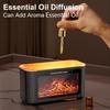 Simulated Fireplace Aroma Diffuser with 7-Color Flame Effects, Retro-Style Charcoal Design, Essential Oil Diffuser for Home Use