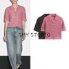 MD Autumn New Women Clothes Island Holiday Style Breathable Hollow Out Short Sleeve Polo Shirt 5788300 5704559
