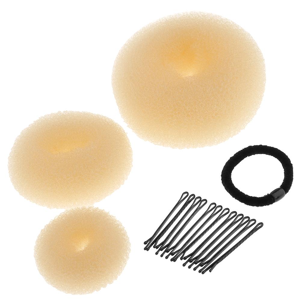 Donut Scrunchie Holder Hair Bun Ring Hairdressing Maker Tool for Girls