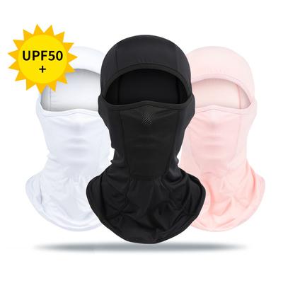 Maschera da motociclista, passamontagna da ciclismo, copertura completa, maschera per il viso, cappello in seta di ghiaccio, uomo e donna, estate, protezione solare ultra UV, asciugatura rapida