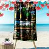 Tractor Truck Print Beach Towel, Large Soft Quick Dry Towel for Beach Camping Swimming