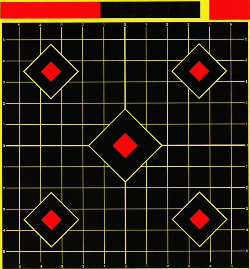 30 Color-Changing Adhesive Shooting Targets - 12-Inch, 31 Sheets