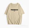 2025 Hot-selling American Letter Printing T-shirt Women's Pure Cotton Round Neck Loose Top European American INS Style