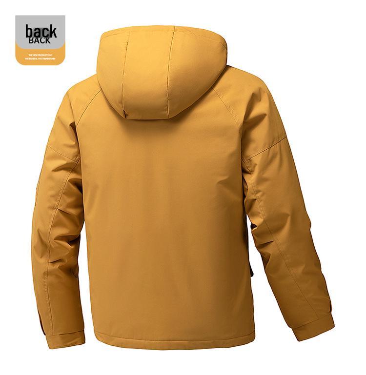Graphene Men's Thickened Winter Ski Jacket - Windproof, Waterproof, Warm Hooded Coat