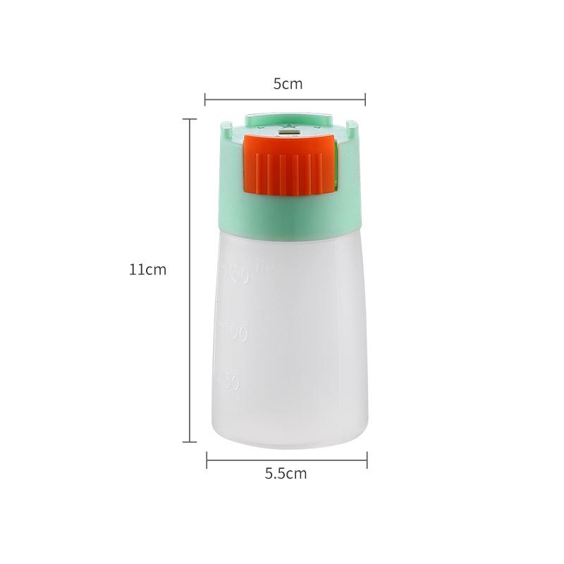 Food-Grade PP Press-Type Salt Shaker & Spice Jar - Sealed, Moisture-Proof, Quantitative Control.