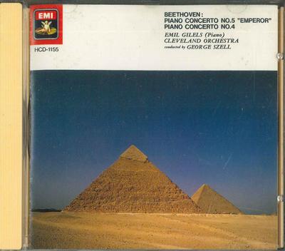 CD GEORGE SZELL  Beethoven Piano Concerto No.5 Emper HCD1155 EMI Japan Classical Used