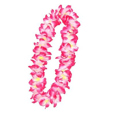 1 Pièce Collier Floral Leis Leis Hawaïens Épaissis pour Danse Hula Fête Luau pour Fournitures de Fête Cadeaux Célébrations et Décorations