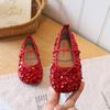 2026 Trendy Sequin Bow Princess Flats - Soft Sole Kids' Shoes for Girls