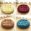 Stress Relief Hip Support Pillow Round Corduroy Chair Cushion, 16.5 Inch Ultra Soft Seat Pad, Plump Bread Style Cushion Washable for Floor Reading
