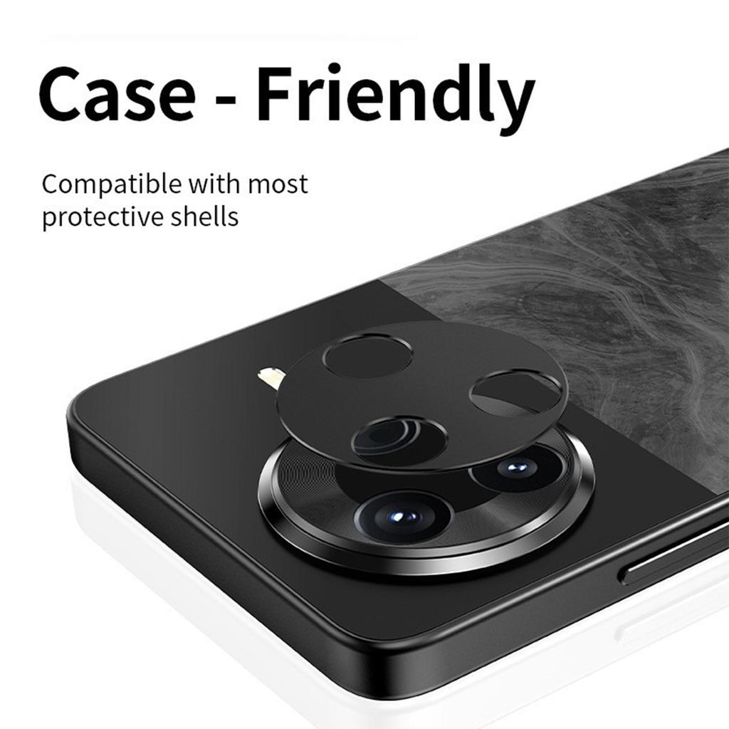 KALEBOL KLB-LPC005 For Xiaomi Poco F7 Pro 5G Hollow Lens Protector Aluminum Alloy Phone Camera Bezel Cover