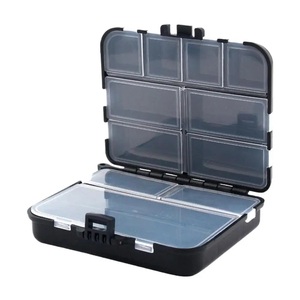 Portable Lure Storage Box Double Sided Fishing Parts Storage Box With Hand Rope Multi Function Fishing Gear Accessories