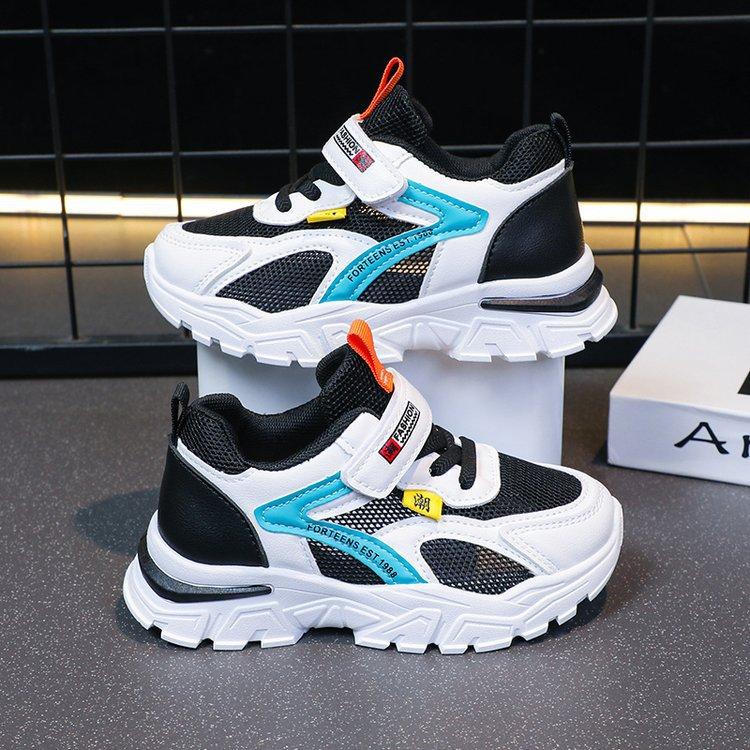 

[Korean Soft Sole Breathable Mesh Girls Sports Shoes for Big Kids Pink Lightweight Casual Sneakers] Size 31