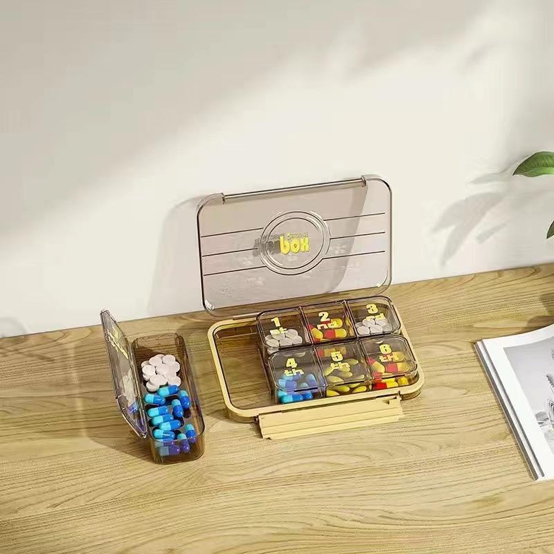 

Еженедельный органайзер для таблеток - 7 дней, 3 раза в день, большая вместимость, портативный дозатор лекарств