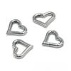 Stainless Steel Heart-shaped Function Spring Buckle Luggage Clasp Keychain Pendant Snap Button DIY Jewelry Accessory Wholesale