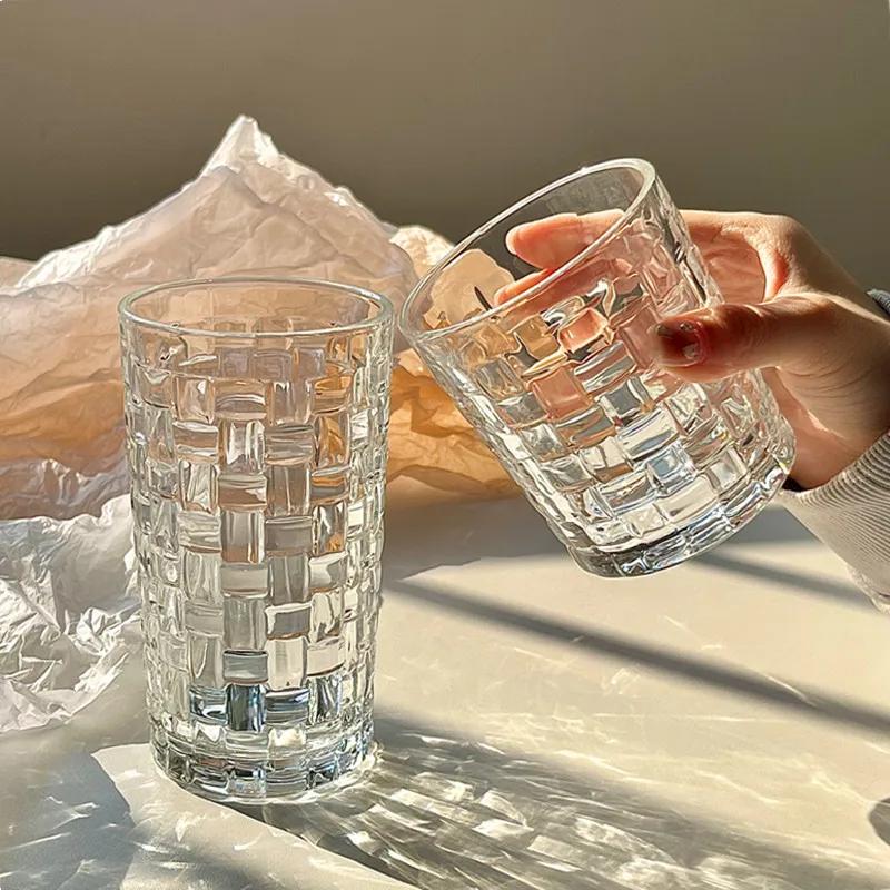Nordic Whisky Crystal Cocktail Wine Drinking Glasses Bar Beer Transparent Water Cup Juice Tea Cups Champagne Glass Coffee Mug