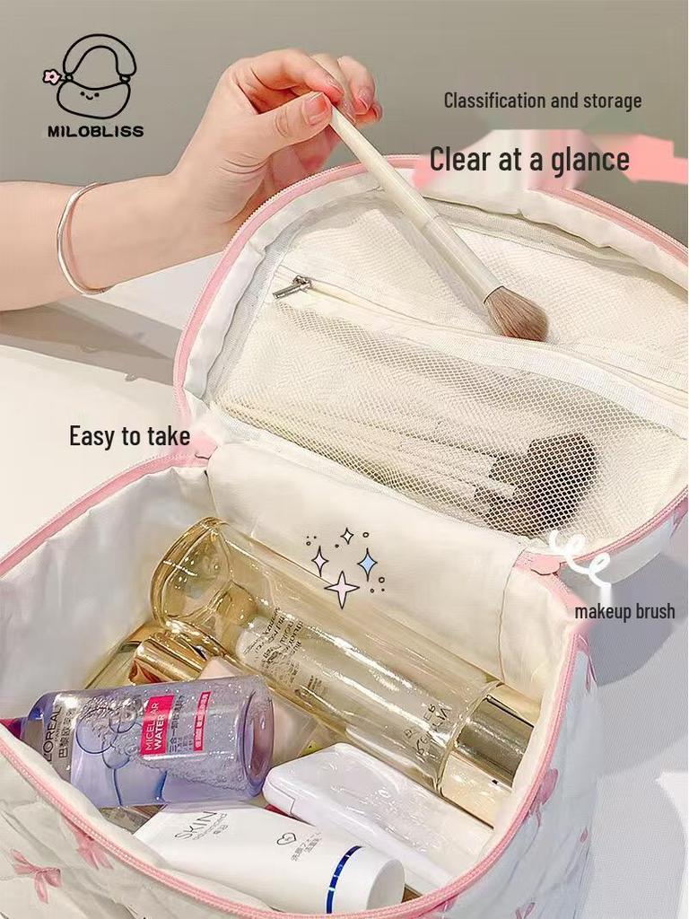 Large Capacity Portable Multi-Functional Travel Cosmetic Bag