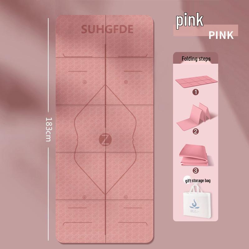 Portable Foldable Yoga & Fitness Mat: Non-slip, Thickened, Ideal for Camping, Naps, and Children's Play