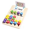 Baby Color Math Toy Double Side Color Matching Spell Words Children Early Educational Wooden Toy Baby Monterssori Preschool Toy