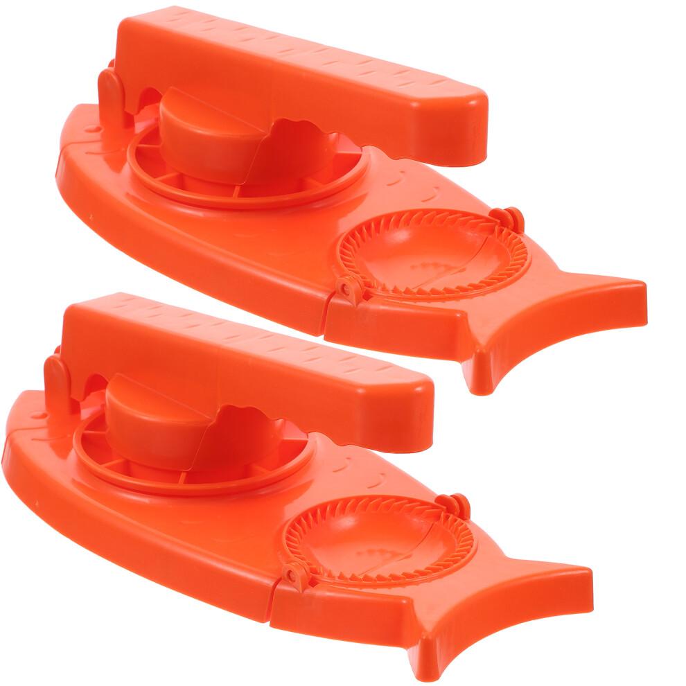 Raindrops Orange Pp Dumpling Maker 2 In 1 Easy To Use For Home 2pcs