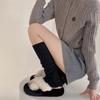 Lolita Fashion Stacked Socks Knitted Foot Cover Leg Cover Socks Warmth Knee Socks  For Women Girls