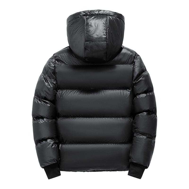 Black and Gold Cotton-padded Clothes Men's Winter Thickened Warm Windproof Cotton-padded Clothes Couple Hooded Versatile Casual Padded Jacket