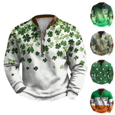 Lässiges Retro-Sweatshirt mit Farbverlauf für Herren