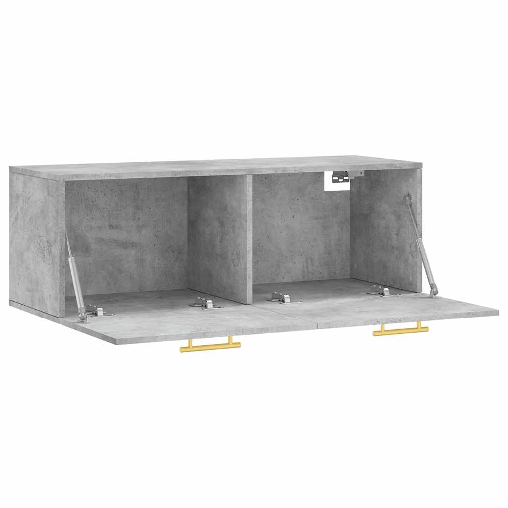 Vidaxl Wall Cabinet, Concrete Gray, 100X36.5X35 Cm