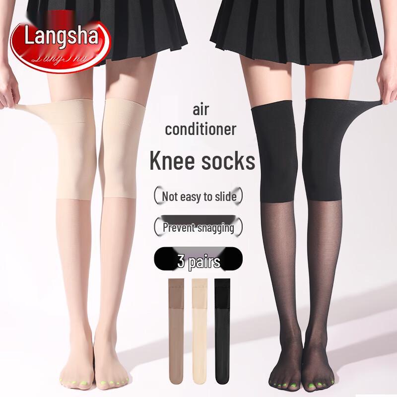 Langsha Women's 5A Antibacterial Thin Over-the-Knee Stockings
