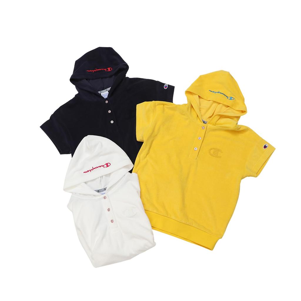 Champion Golf Polo Short Odor UV Hooded Polo Navy Women's Shirt, Sleeve, Antibacterial, Resistant, Protection, One-Point Logo, Shirt, CW-ZG305,