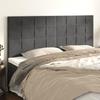 VidaXL Headboards 4 Pcs Dark Grey 80x5x78-88 Cm Velvet3116387