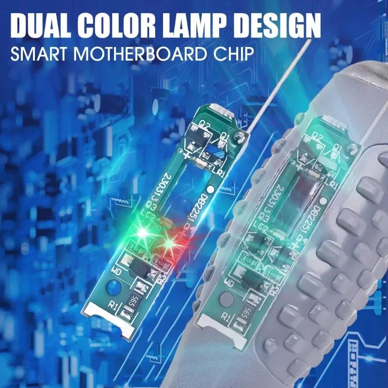 100-220V Voltage Tester Pen AC/DC Induction Power Detector Screwdriver Test Pencil Red/Green Indicator Electricians Tester Tools