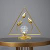 Clear Crystal Ball with Stand, Light Luxury Crystal Sphere for Gift, Gold Art Deco for Photography Ornaments, Bookcase, Wedding, Party