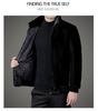 2025 Men's Winter Mink Fur Jacket: Stand Collar, Stylish & Casual Coat for Young and Middle-Aged Men