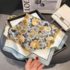 100% Natural Silk Scarf Women Foulard High Quality Square Female Headkerchief Neckerchief Shawl Wraps Hijab Bandana Scarves 65cm